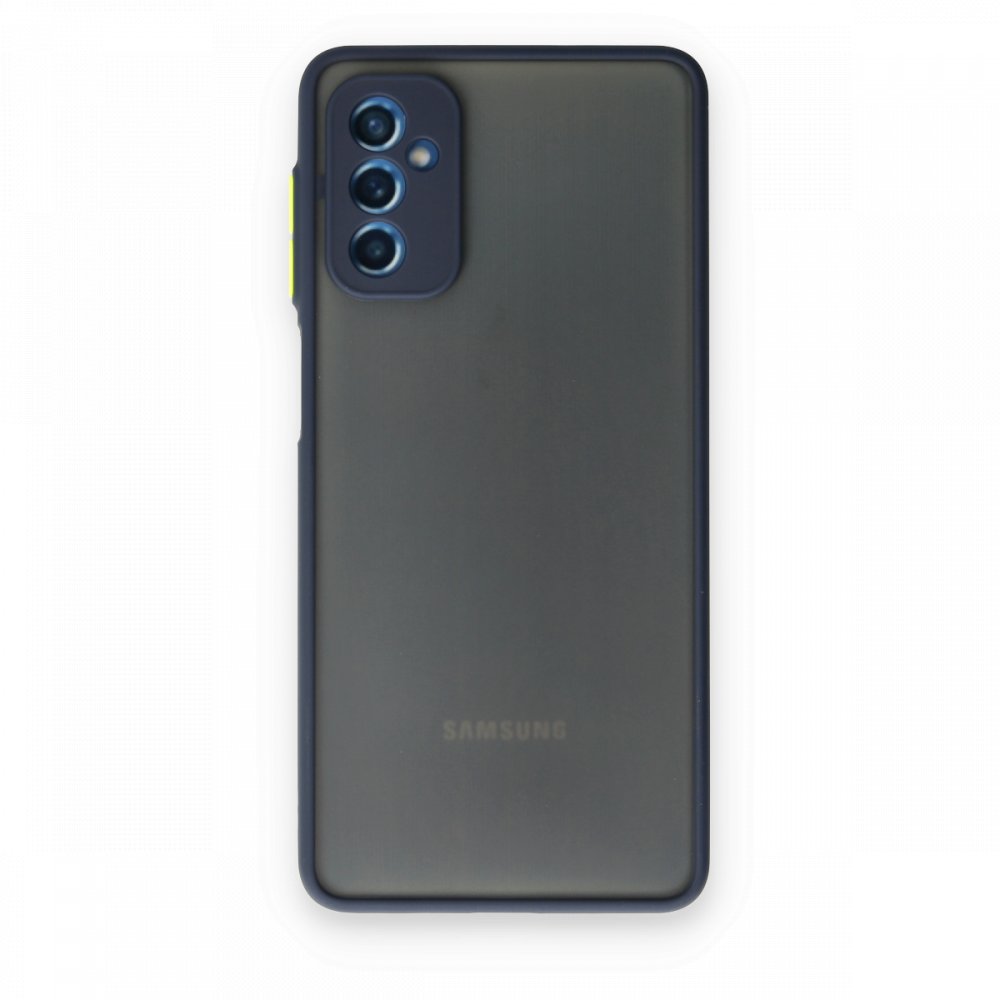  Samsung Galaxy M52 5G Kılıf Montreal Silikon Kapak - Lacivert