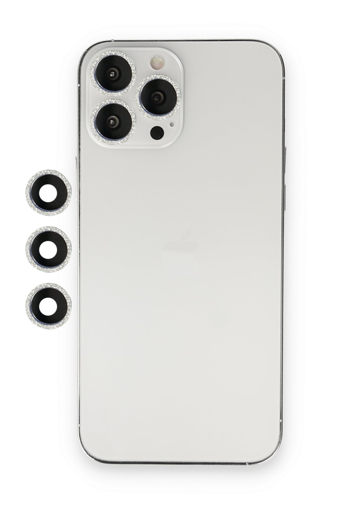  iPhone 13 Pro Max Shine Kamera Lens - Gümüş