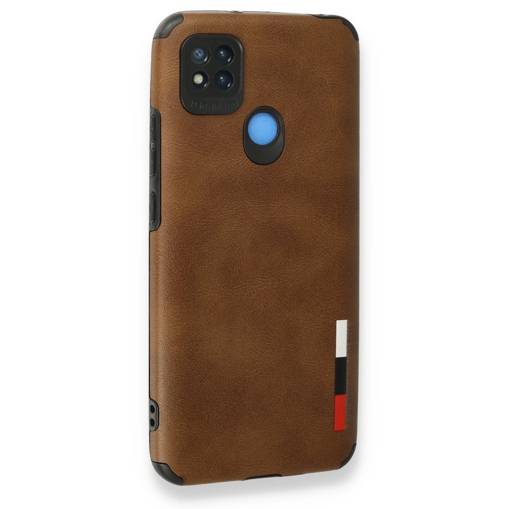 Redmi 9C Kılıf Loop Deri Silikon - Kahverengi Redmi 9C Kılıf Loop Deri Silikon - Kahverengi