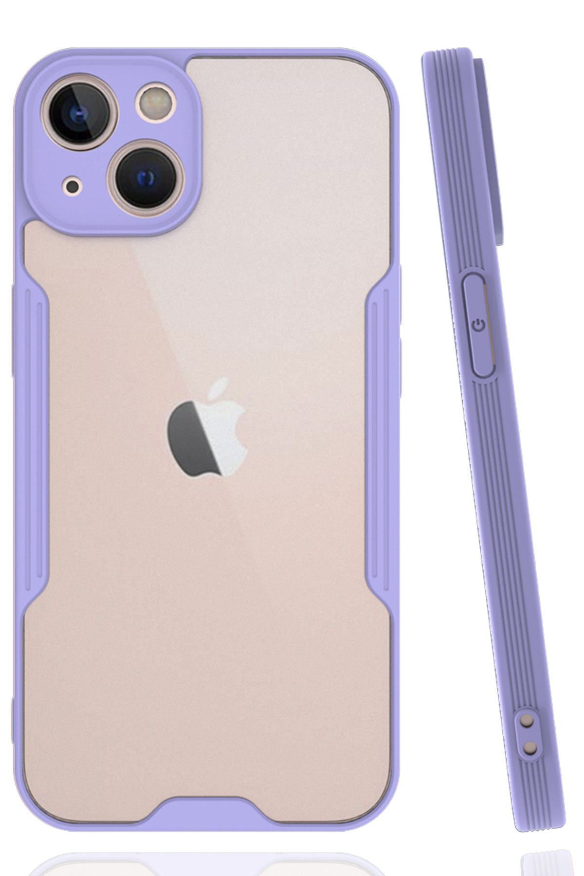  iPhone 14 Kılıf Platin Silikon - Lila