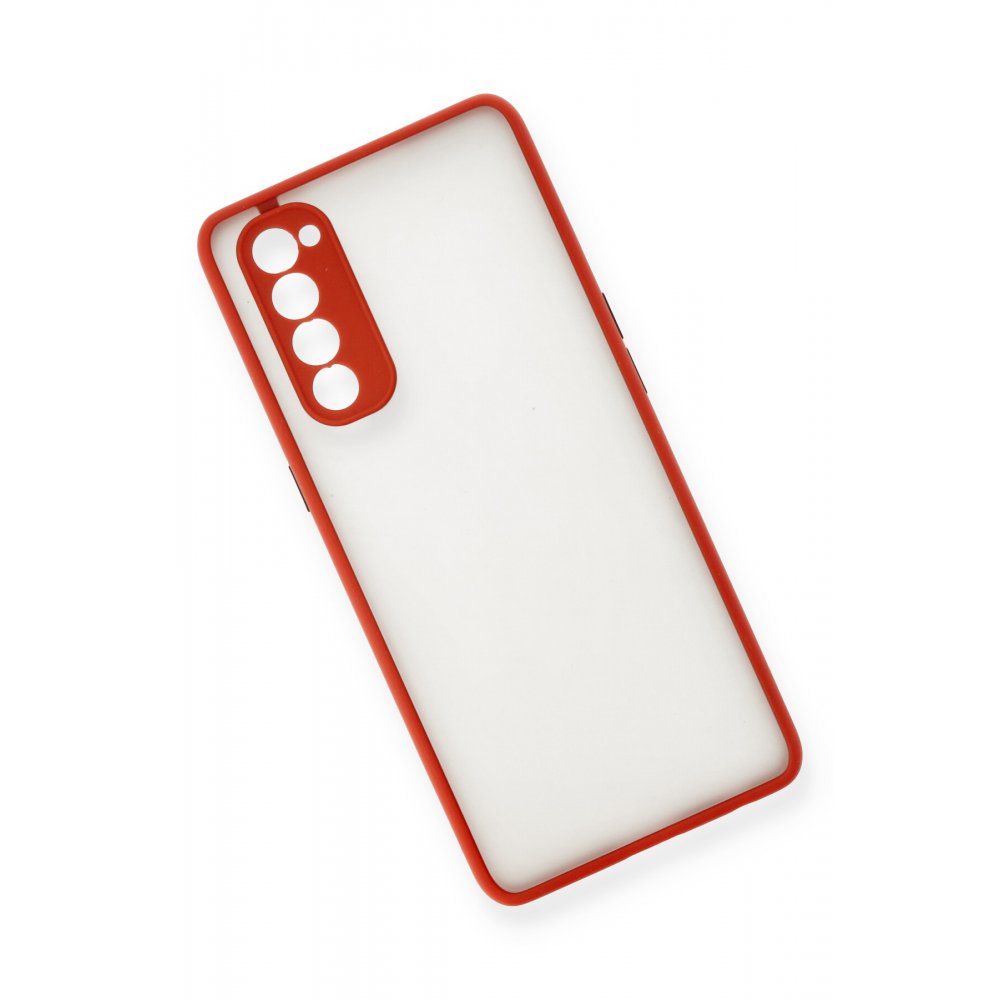  Oppo Reno 4 Pro Kılıf Montreal Silikon Kapak - Kırmızı