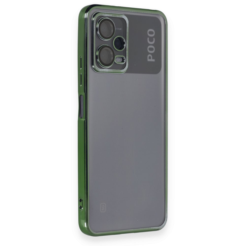 Xiaomi Poco X5 5G Kılıf Razer Lensli Silikon - Yeşil Xiaomi Poco X5 5G Kılıf Razer Lensli Silikon - Yeşil