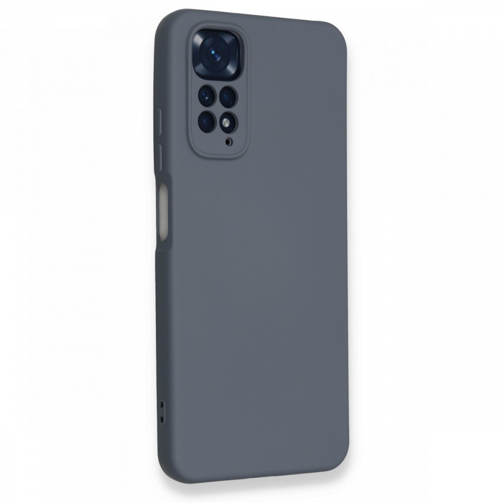 Redmi Note 11S Kılıf Nano içi Kadife Silikon - Gri Redmi Note 11S Kılıf Nano içi Kadife Silikon - Gri