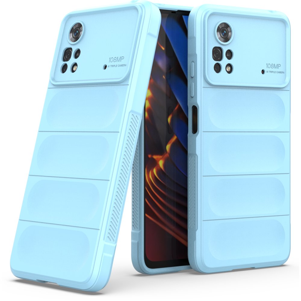  Xiaomi Poco X4 Pro 5G Kılıf Optimum Silikon - Sky Blue