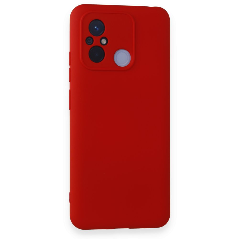 Redmi 12C Kılıf Nano içi Kadife Silikon - Kırmızı