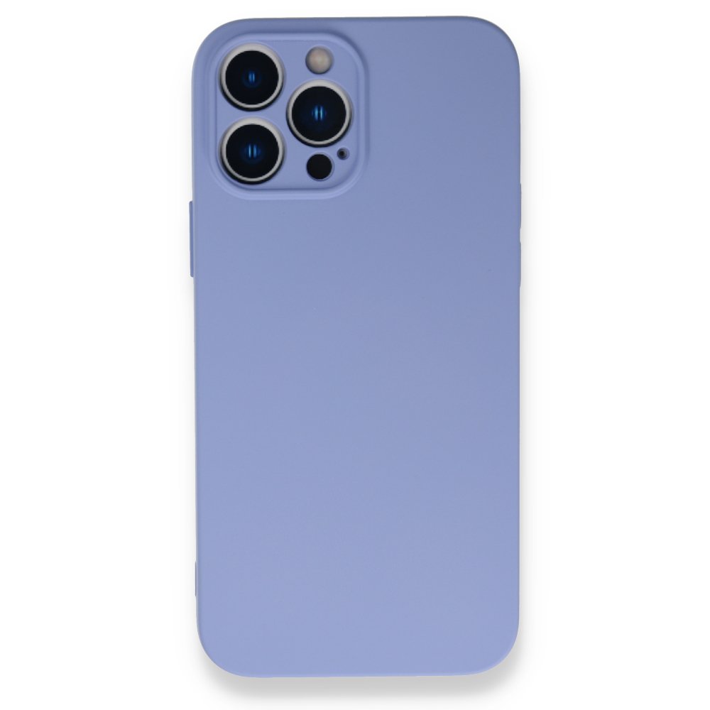  iPhone 13 Pro Max Kılıf Nano içi Kadife Silikon - Lila