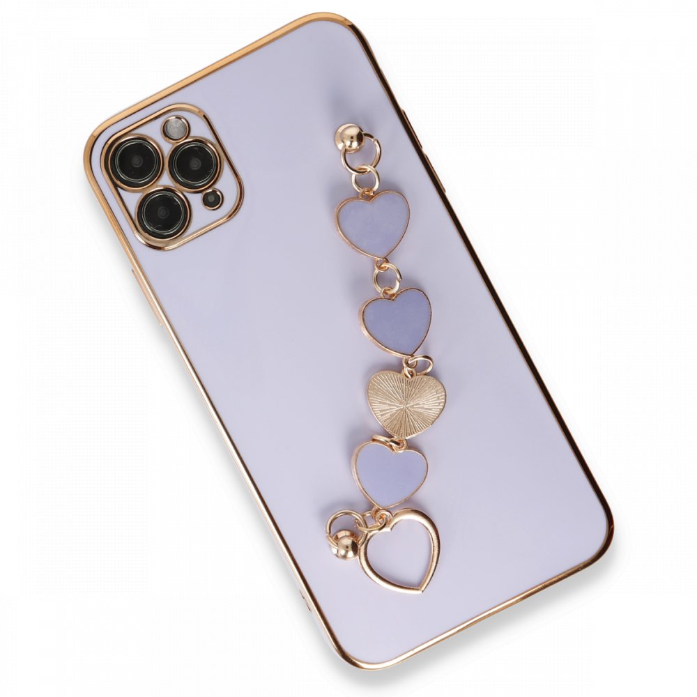  iPhone 11 Pro Kılıf Esila Silikon - Lila