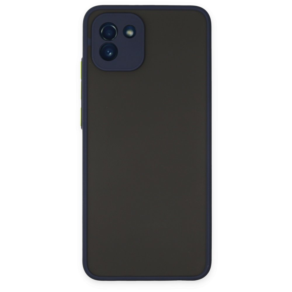  Samsung Galaxy A03 Kılıf Montreal Silikon Kapak - Lacivert