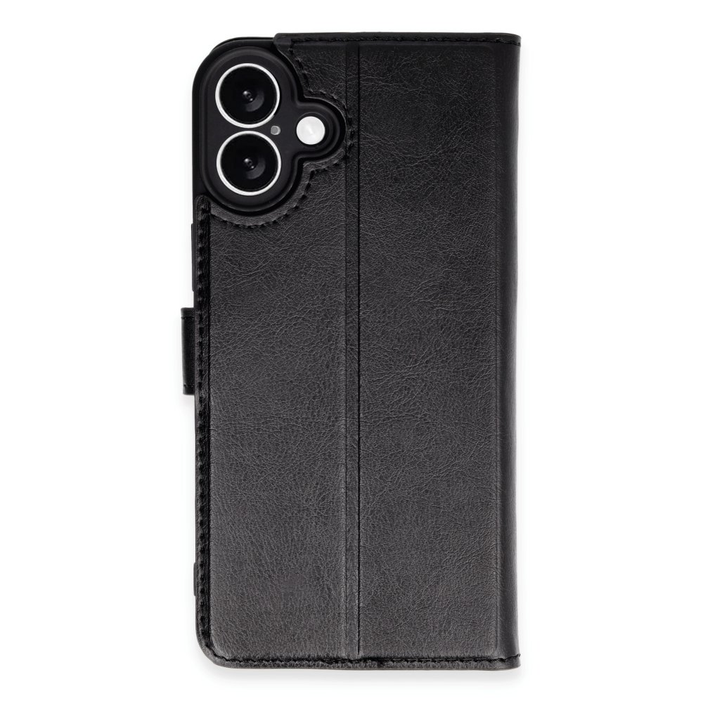  iPhone 16 Plus Kılıf Trend S Plus Kapaklı Kılıf - Siyah