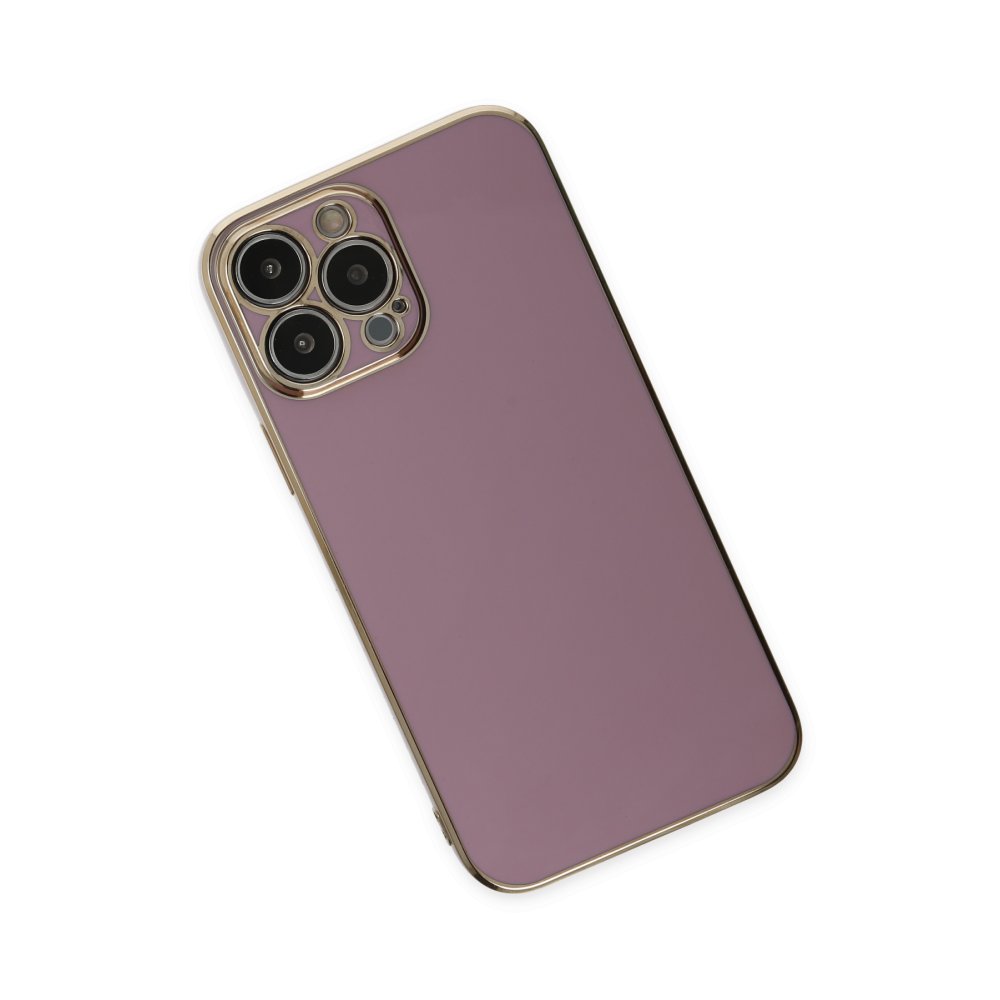  iPhone 15 Pro Max Kılıf Volet Silikon - Mor