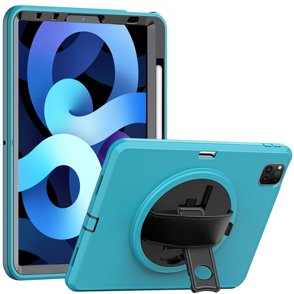  iPad Pro 11 (2020) Kılıf Hand Strap Tablet Kılıfı - Turkuaz