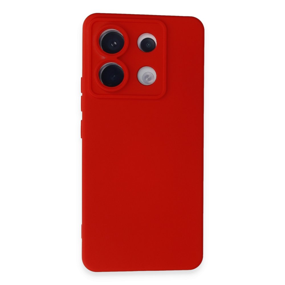 Redmi Note 13 Pro 5G Kılıf Nano içi Kadife Silikon - Kırmızı Redmi Note 13 Pro 5G Kılıf Nano içi Kadife Silikon - Kırmızı