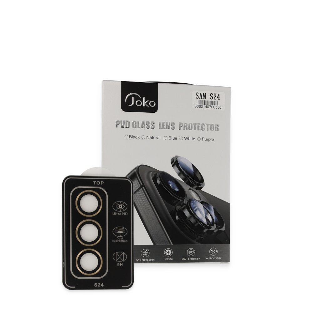 Joko Samsung Galaxy S24 PVD Metal Kamera Lens - Gold Joko Samsung Galaxy S24 PVD Metal Kamera Lens - Gold