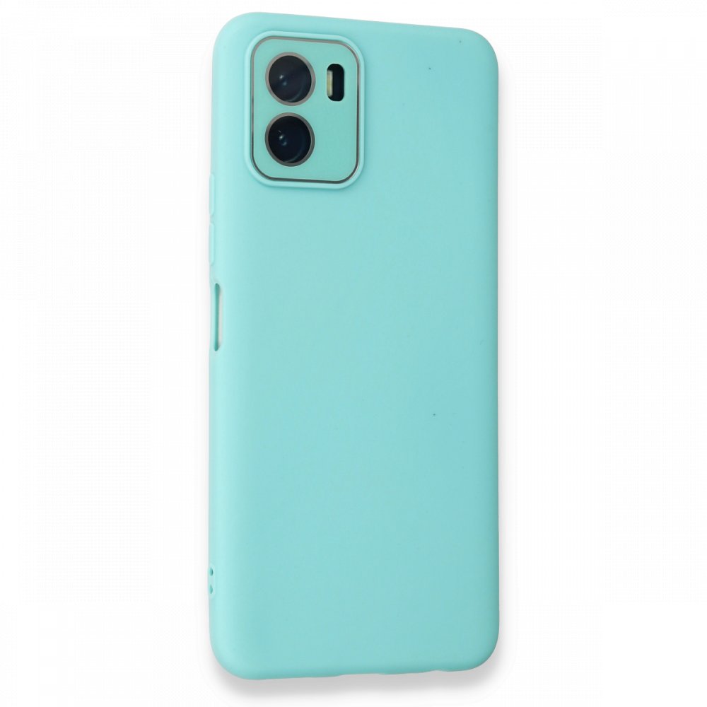  Vivo Y15S Kılıf Lansman Glass Kapak - Turkuaz