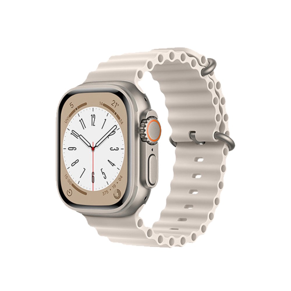  Apple Watch 45mm Ocean Kordon - Krem