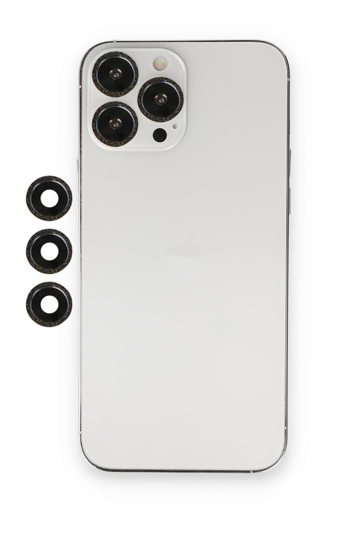 iPhone 12 Pro Max Shine Kamera Lens - Siyah