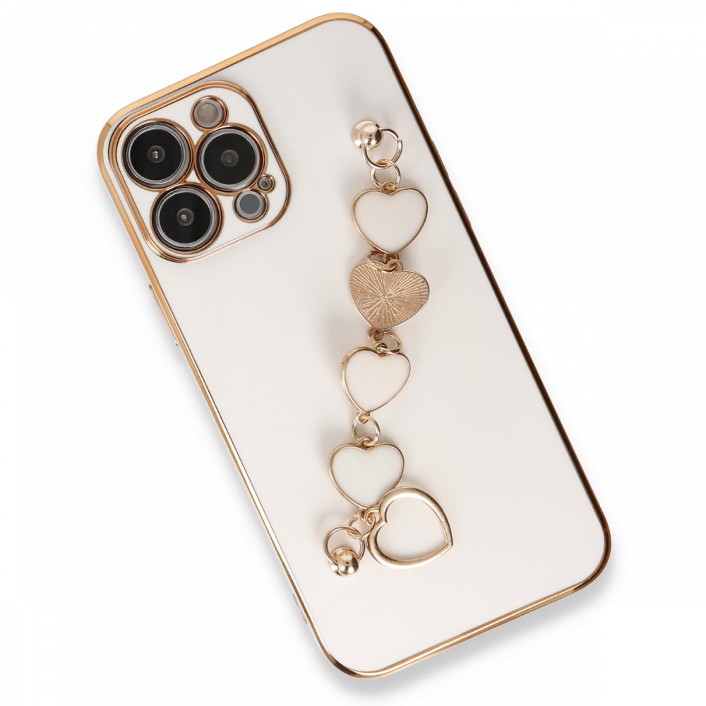  iPhone 13 Pro Kılıf Esila Silikon - Beyaz