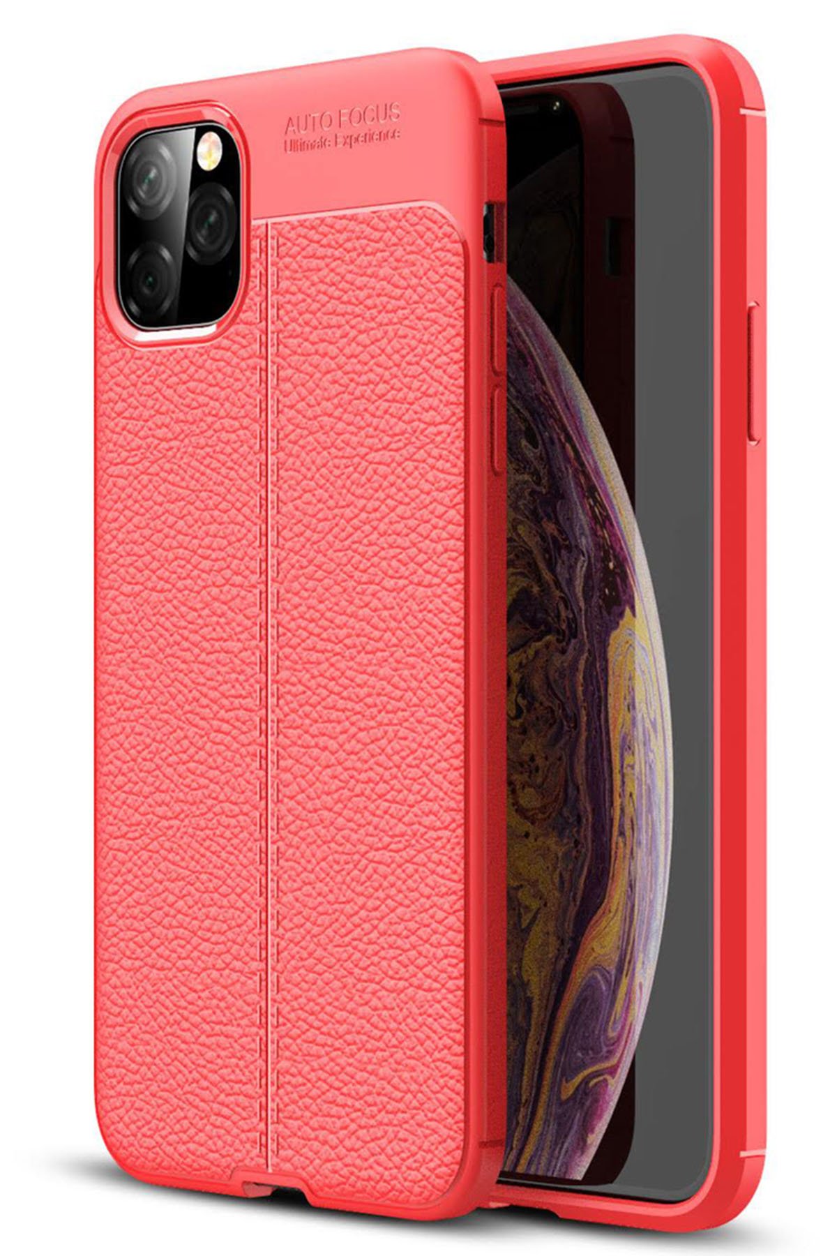 iPhone 11 Pro Max Kılıf Auto Focus Kapak - Kırmızı iPhone 11 Pro Max Kılıf Auto Focus Kapak - Kırmızı