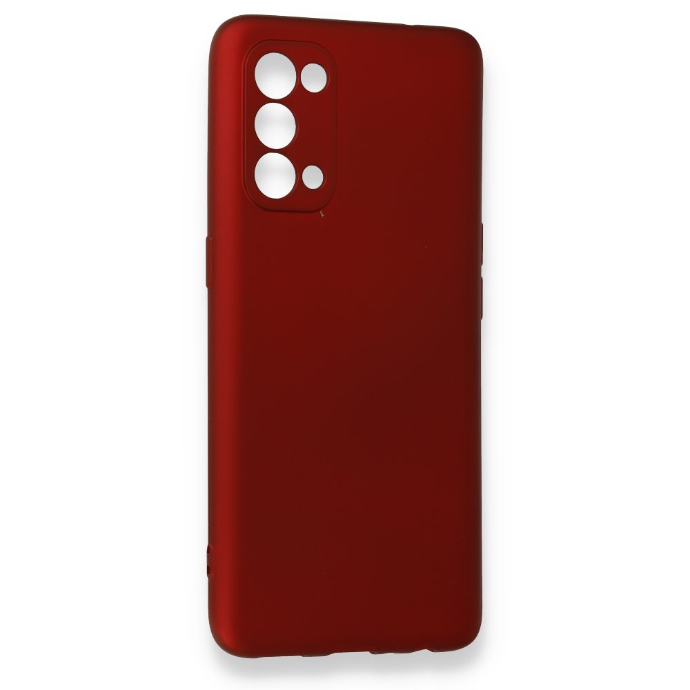  Oppo Reno 5 Kılıf First Silikon - Bordo
