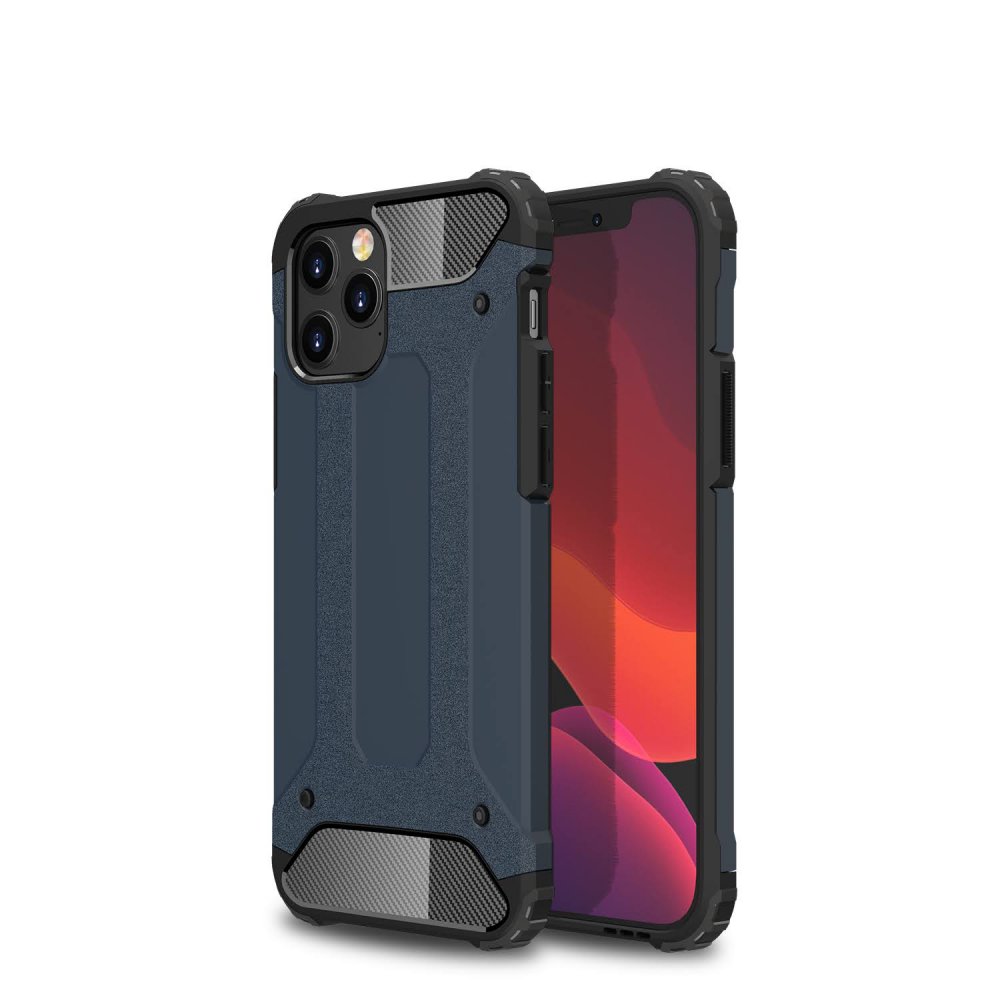 iPhone 12 Pro Max Kılıf Tank Silikon Kapak - Lacivert