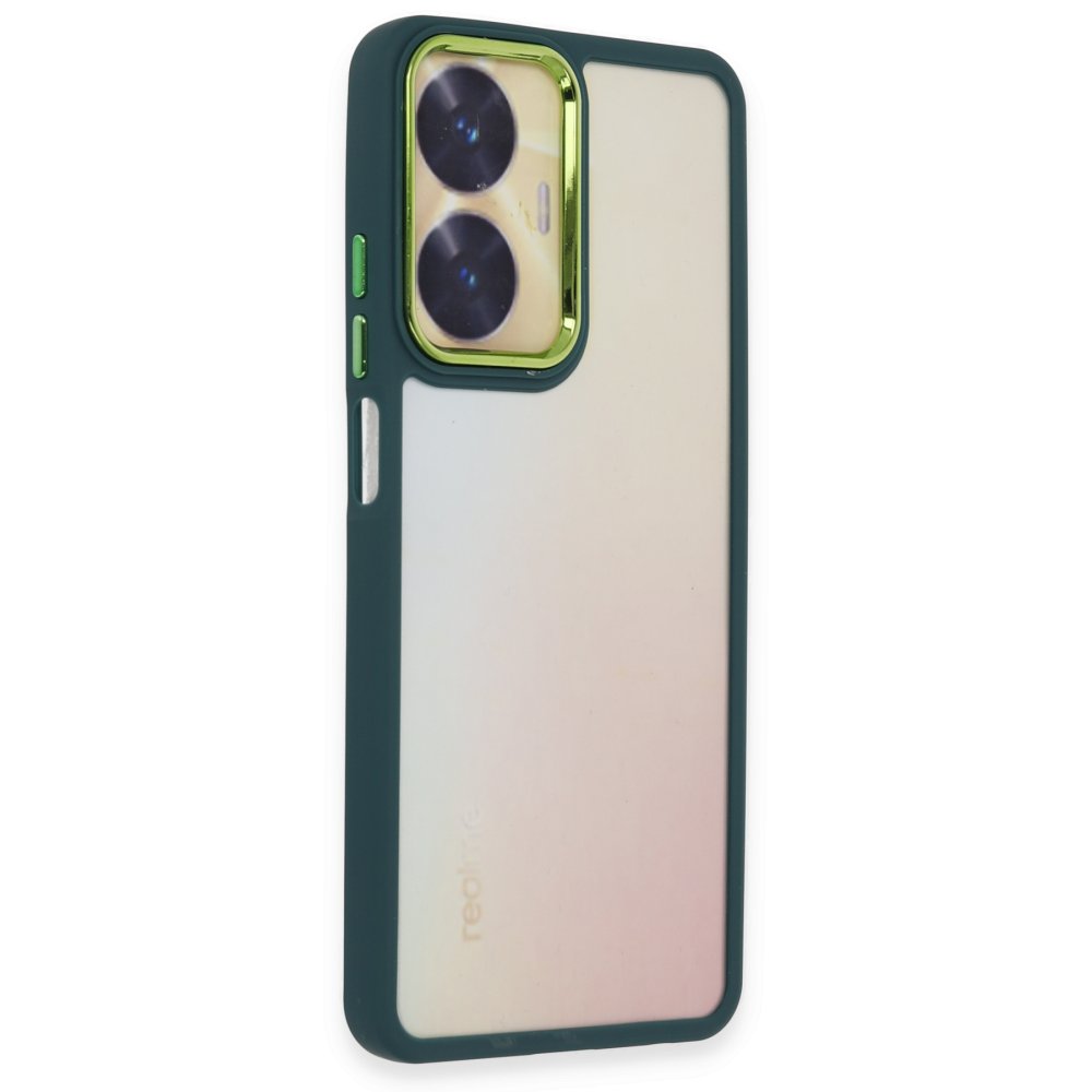Realme C55 Kılıf Dora Kapak - Haki Yeşil Realme C55 Kılıf Dora Kapak - Haki Yeşil