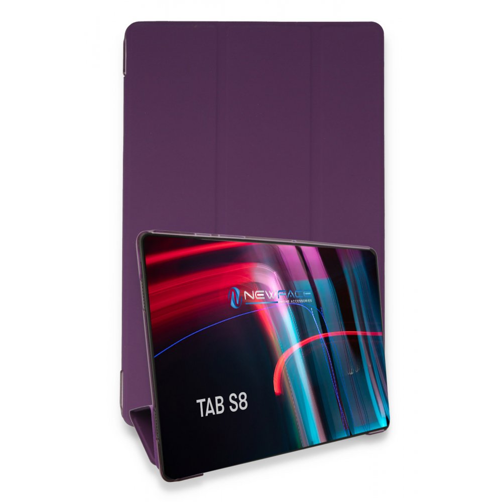  Samsung Galaxy X700 Tab S8 11 Kılıf Tablet Smart Kılıf - Mor