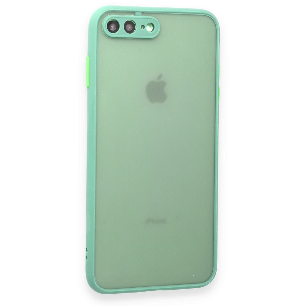  iPhone 8 Plus Kılıf Montreal Silikon Kapak - Turkuaz