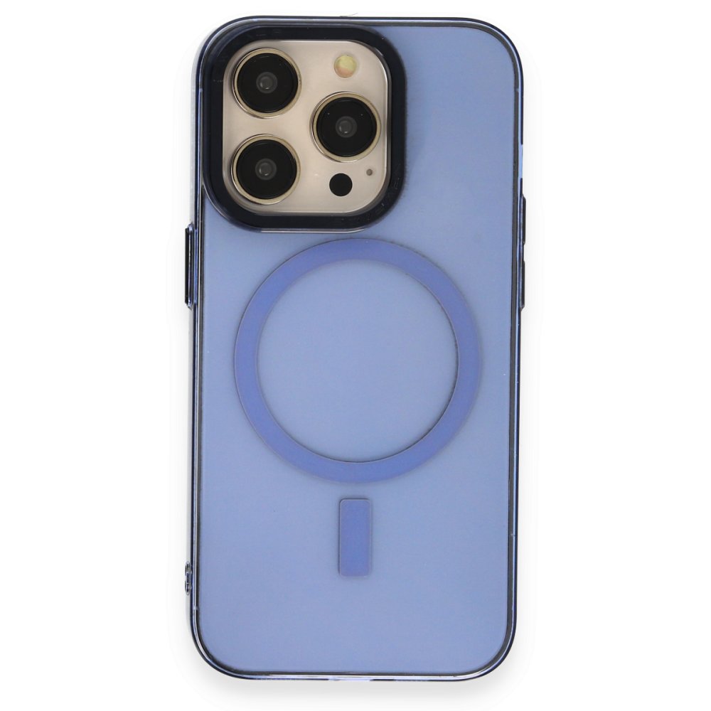 iPhone 14 Pro Kılıf Anka PC Magneticsafe Sert Metal Kapak - Sierra Blue  iPhone 14 Pro Kılıf Anka PC Magneticsafe Sert Metal Kapak - Sierra Blue