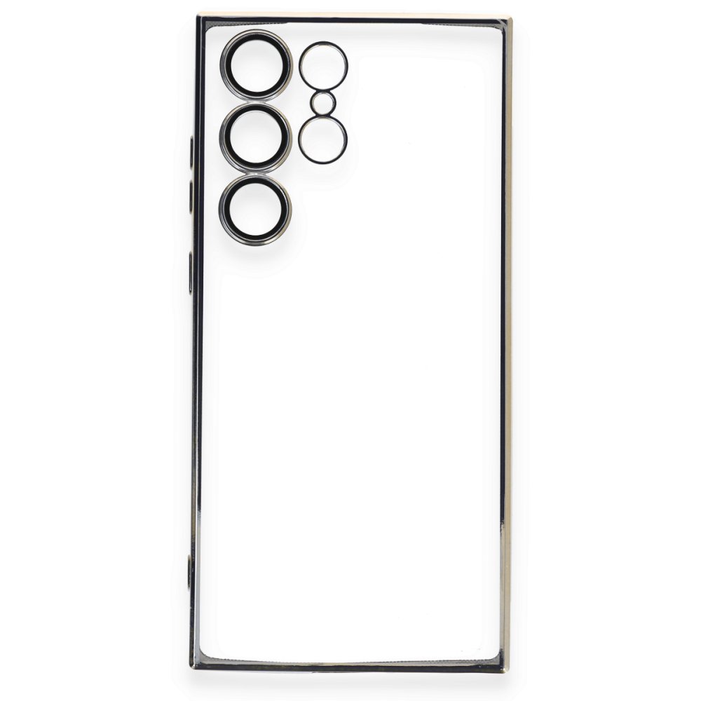  Samsung Galaxy S24 Ultra Kılıf Razer Lensli Silikon - Gold