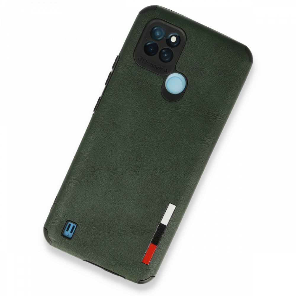 Realme C25Y Kılıf Loop Deri Silikon - Yeşil Realme C25Y Kılıf Loop Deri Silikon - Yeşil