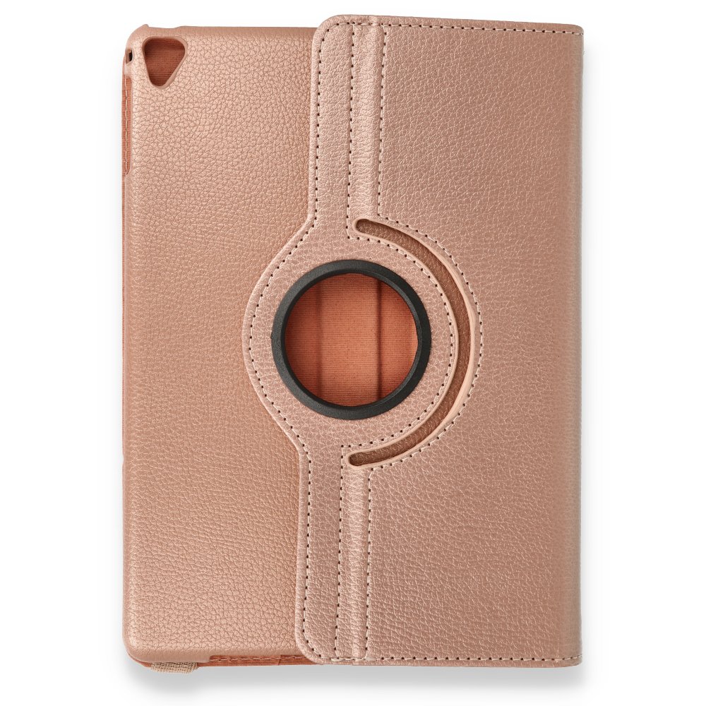  iPad Pro 9.7 Kılıf 360 Tablet Deri Kılıf - Rose Gold
