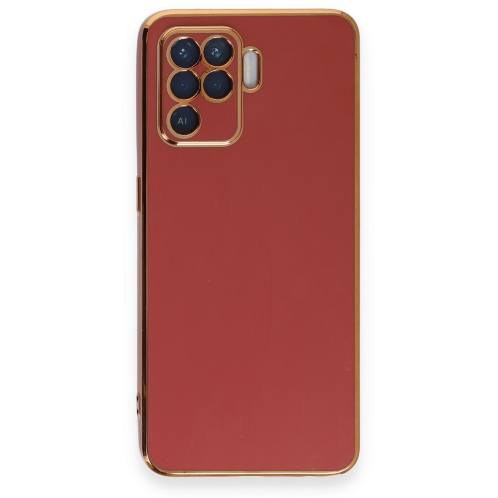  Oppo Reno 5 Lite Kılıf Volet Silikon - Kırmızı