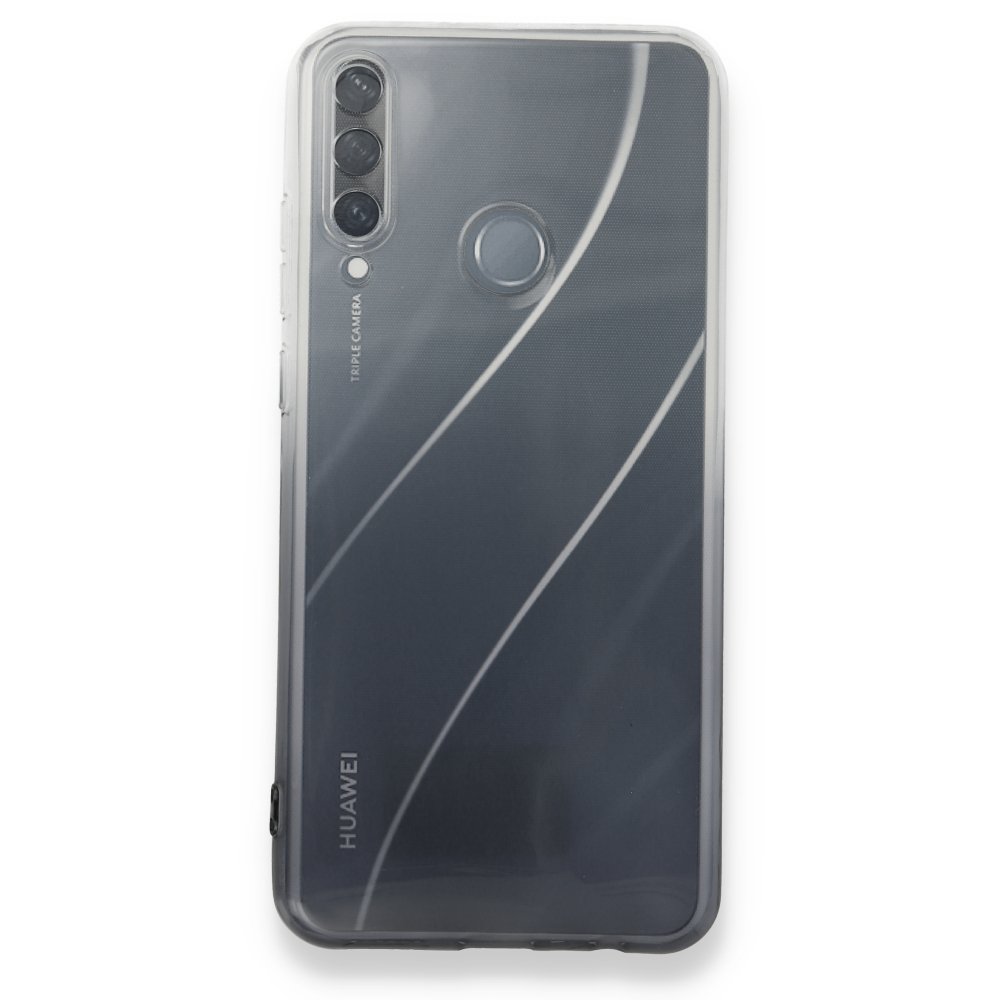 Huawei Y6P Kılıf Lüx Çift Renkli Silikon - Siyah  Huawei Y6P Kılıf Lüx Çift Renkli Silikon - Siyah