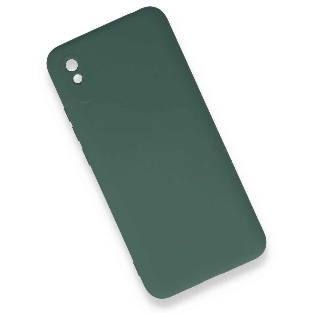 Redmi 9A Kılıf Nano içi Kadife Silikon - Koyu Yeşil Redmi 9A Kılıf Nano içi Kadife Silikon - Koyu Yeşil