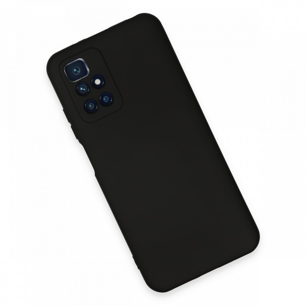 Redmi 10 2022 Kılıf Nano içi Kadife Silikon - Siyah