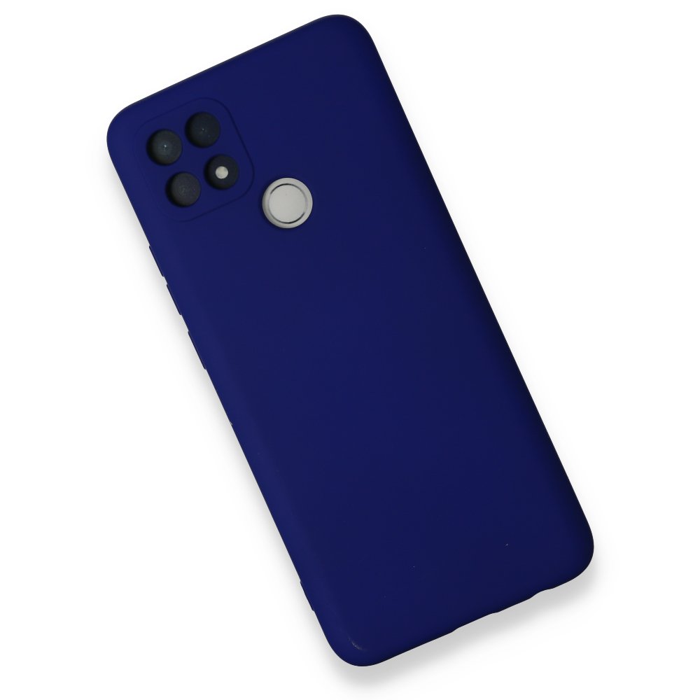 Oppo A15S Kılıf Nano içi Kadife Silikon - Lacivert Oppo A15S Kılıf Nano içi Kadife Silikon - Lacivert