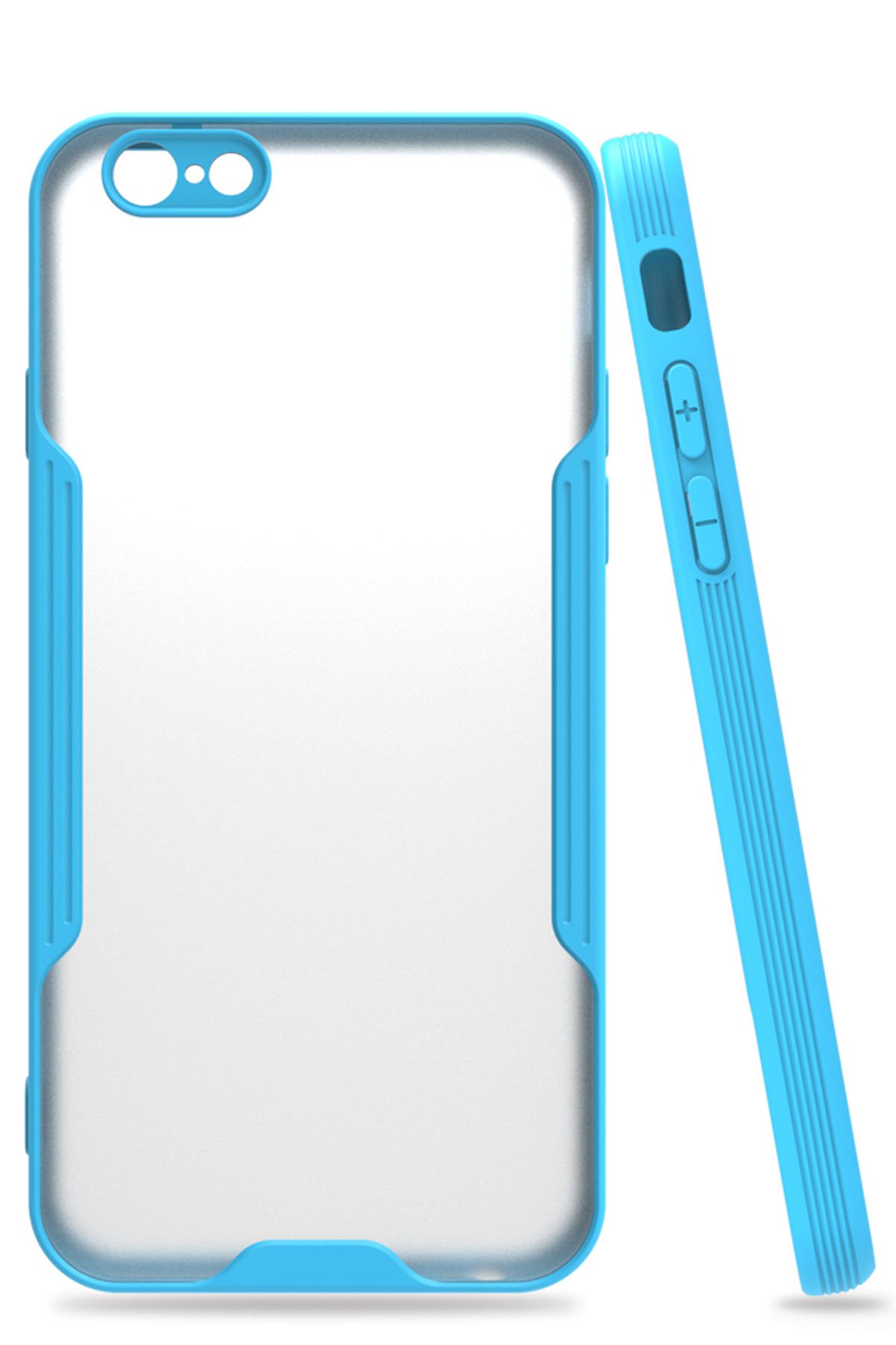  iPhone 6 Kılıf Platin Silikon - Mavi