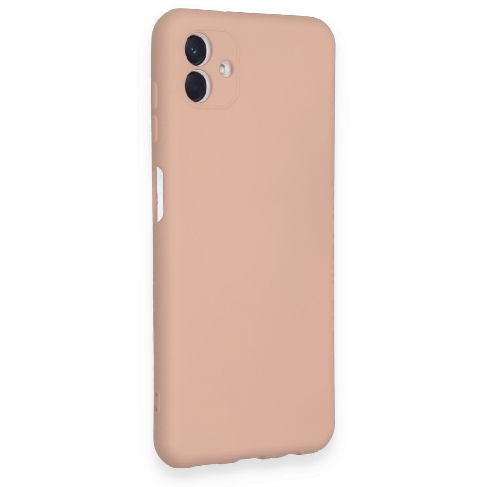 Samsung Galaxy A04 Kılıf Nano içi Kadife Silikon - Pudra