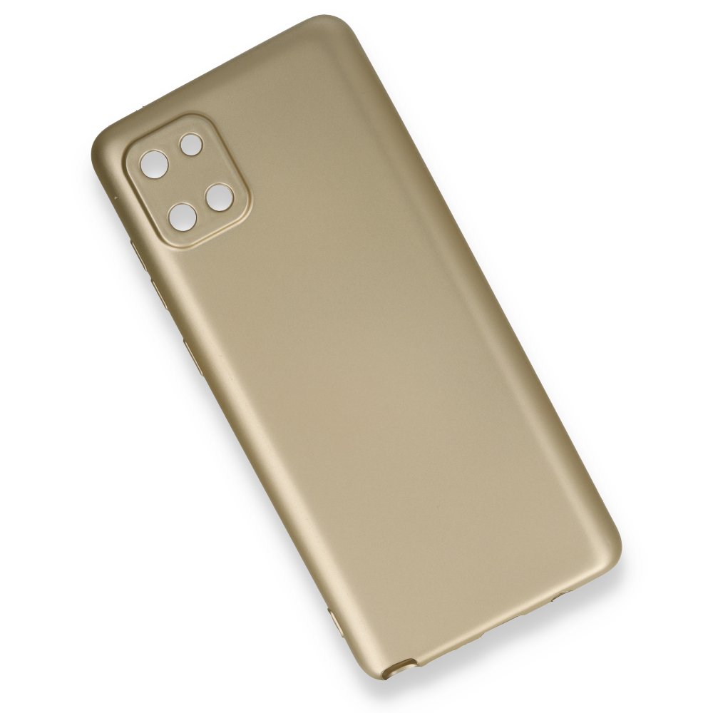  Samsung Galaxy A81 / Note 10 Lite Kılıf First Silikon - Gold
