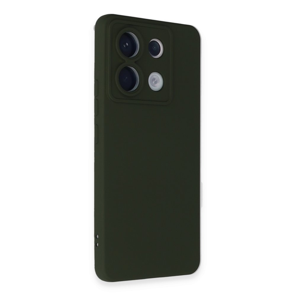 Redmi Note 13 Pro 5G Kılıf Nano içi Kadife Silikon - Koyu Yeşil Redmi Note 13 Pro 5G Kılıf Nano içi Kadife Silikon - Koyu Yeşil