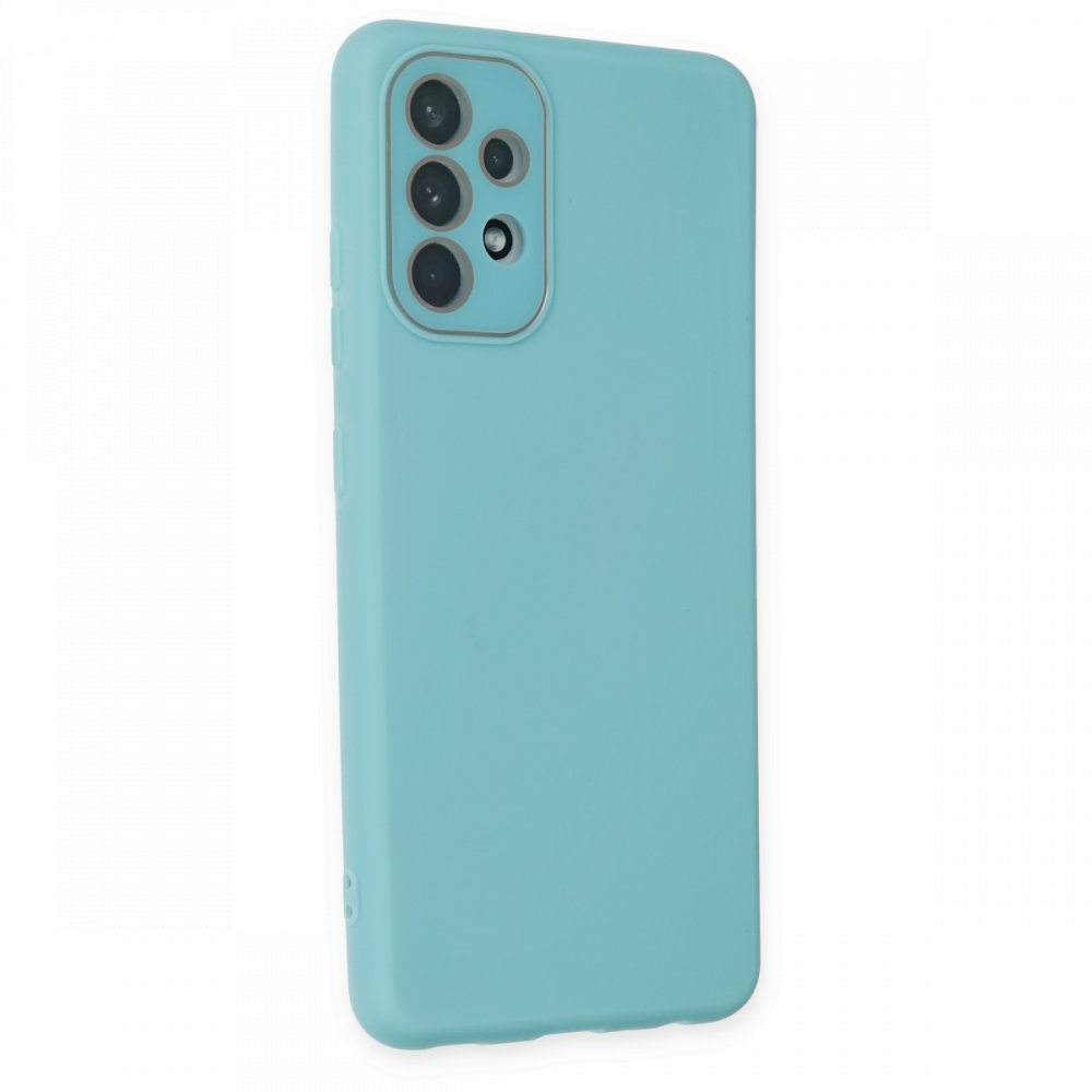  Samsung Galaxy A53 5G Kılıf Lansman Glass Kapak - Turkuaz