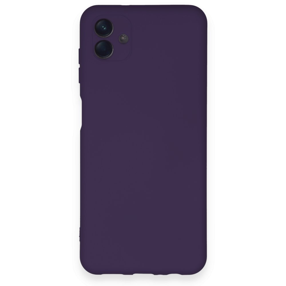  Samsung Galaxy A04 Kılıf Nano içi Kadife Silikon - Mor