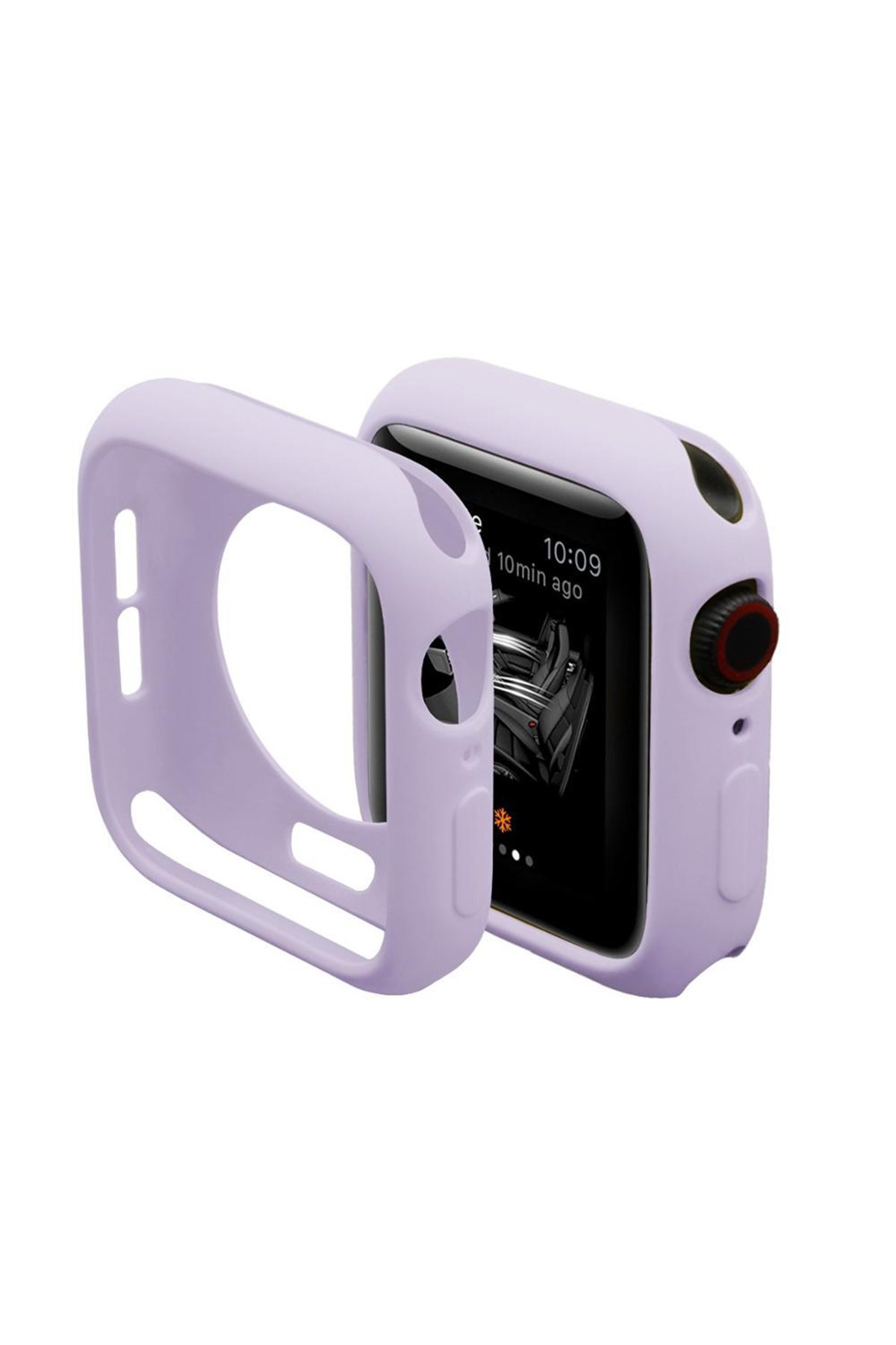 Apple Watch 40mm Silikon Alt Kasa - Lila Apple Watch 40mm Silikon Alt Kasa - Lila