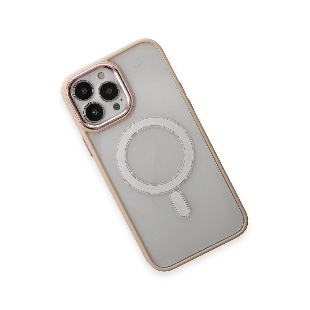 iPhone 15 Pro Kılıf Room Magneticsafe Silikon - Pudra iPhone 15 Pro Kılıf Room Magneticsafe Silikon - Pudra