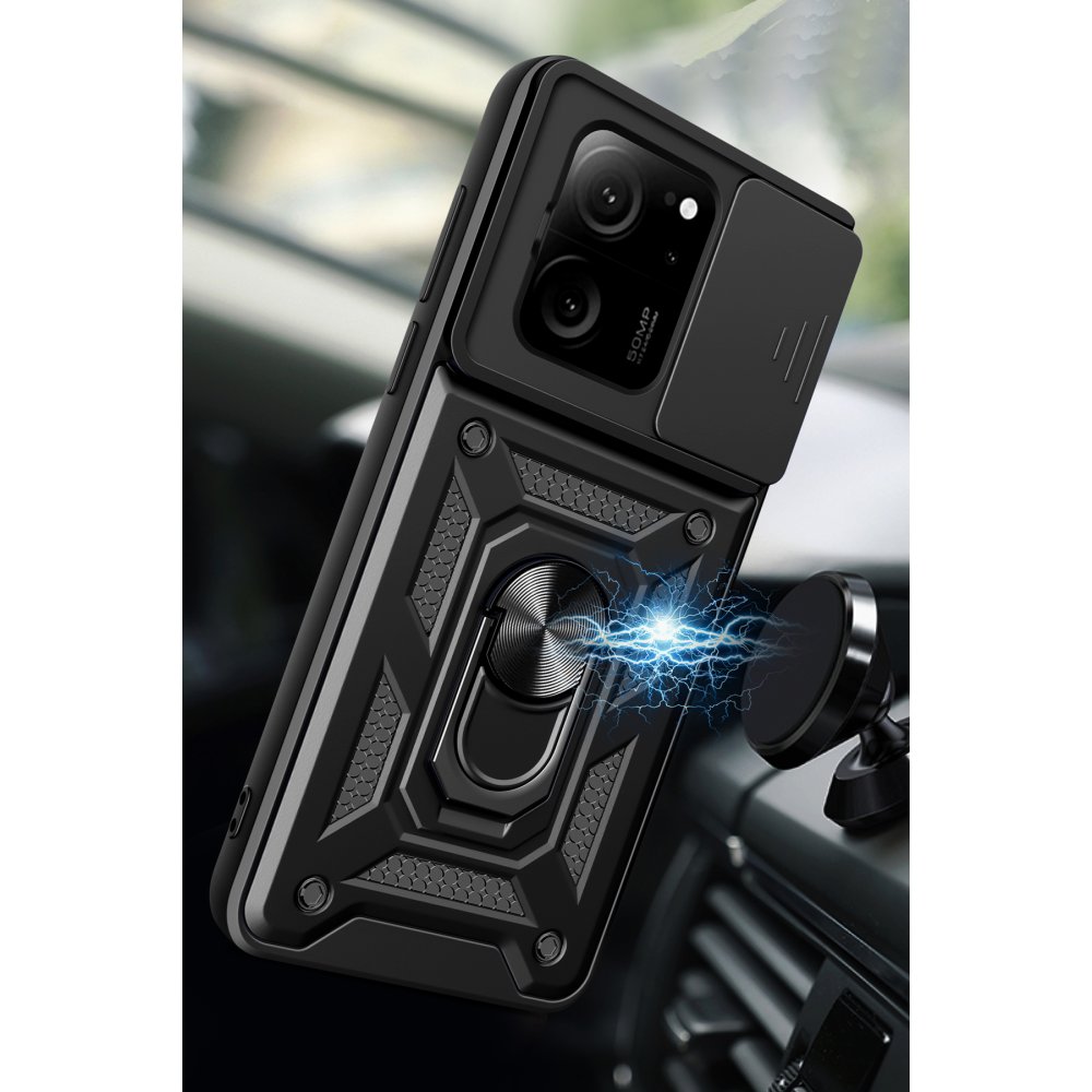 Xiaomi Mi 13T Kılıf Pars Lens Yüzüklü Silikon - Yeşil Xiaomi Mi 13T Kılıf Pars Lens Yüzüklü Silikon - Yeşil