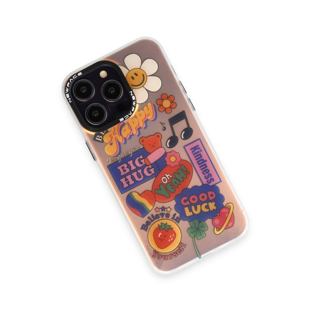  iPhone 14 Pro Kılıf Estoril Desenli Kapak - Estoril - 15