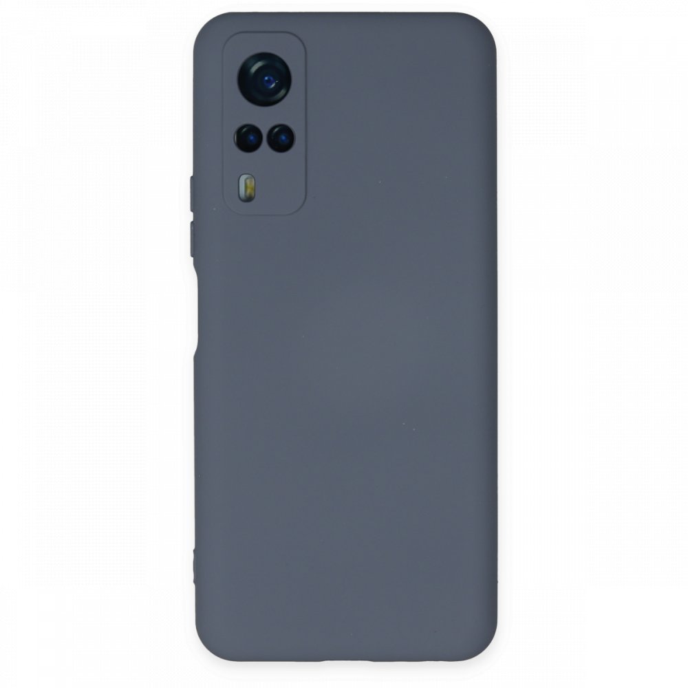  Vivo Y53S Kılıf Nano içi Kadife Silikon - Gri