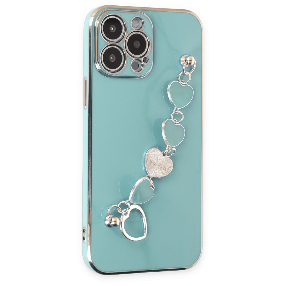 iPhone 14 Pro Kılıf Esila Silikon - Su Yeşili