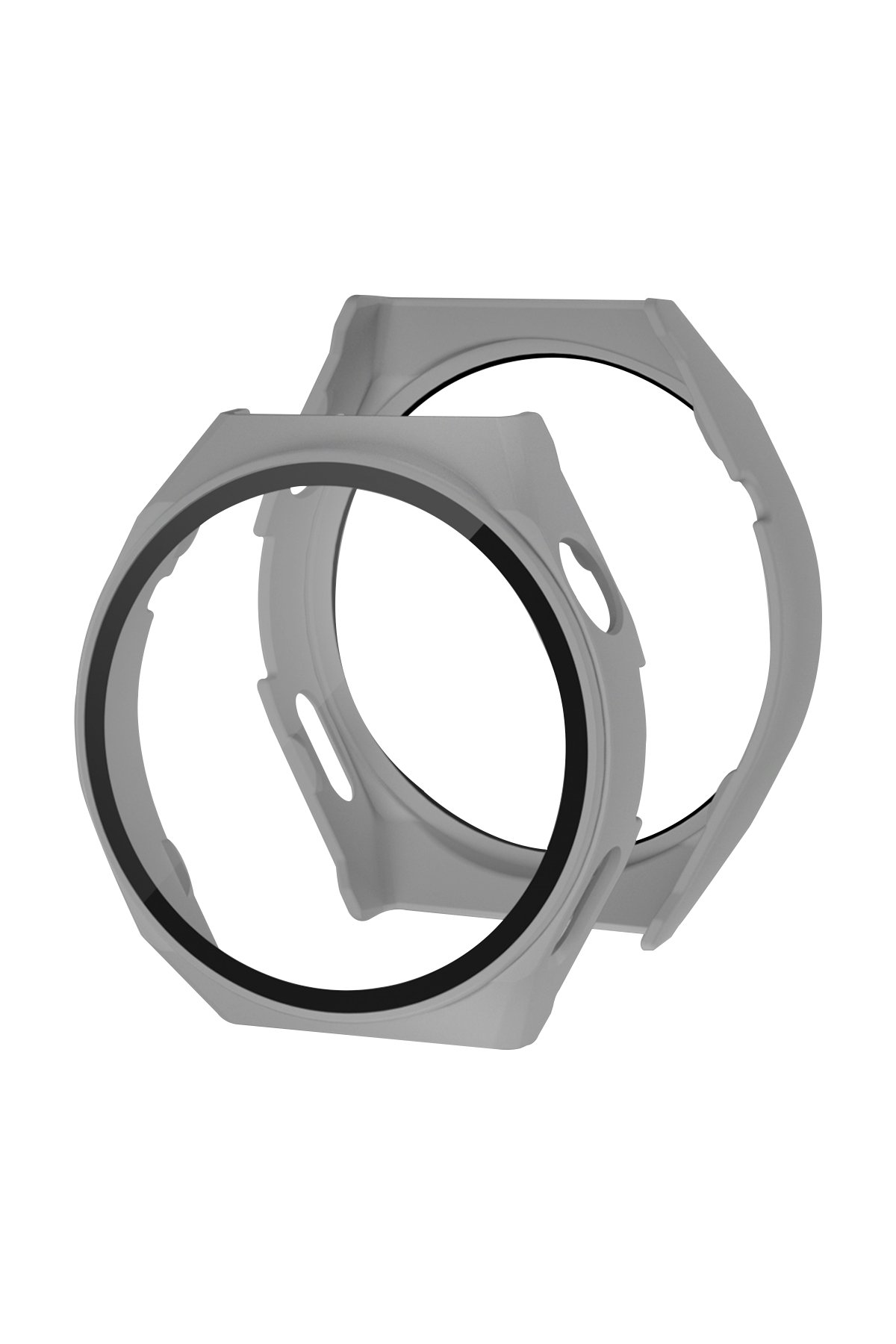  Huawei Watch GT3 Pro 43mm Dota Camlı Kasa Ekran Koruyucu - Gri