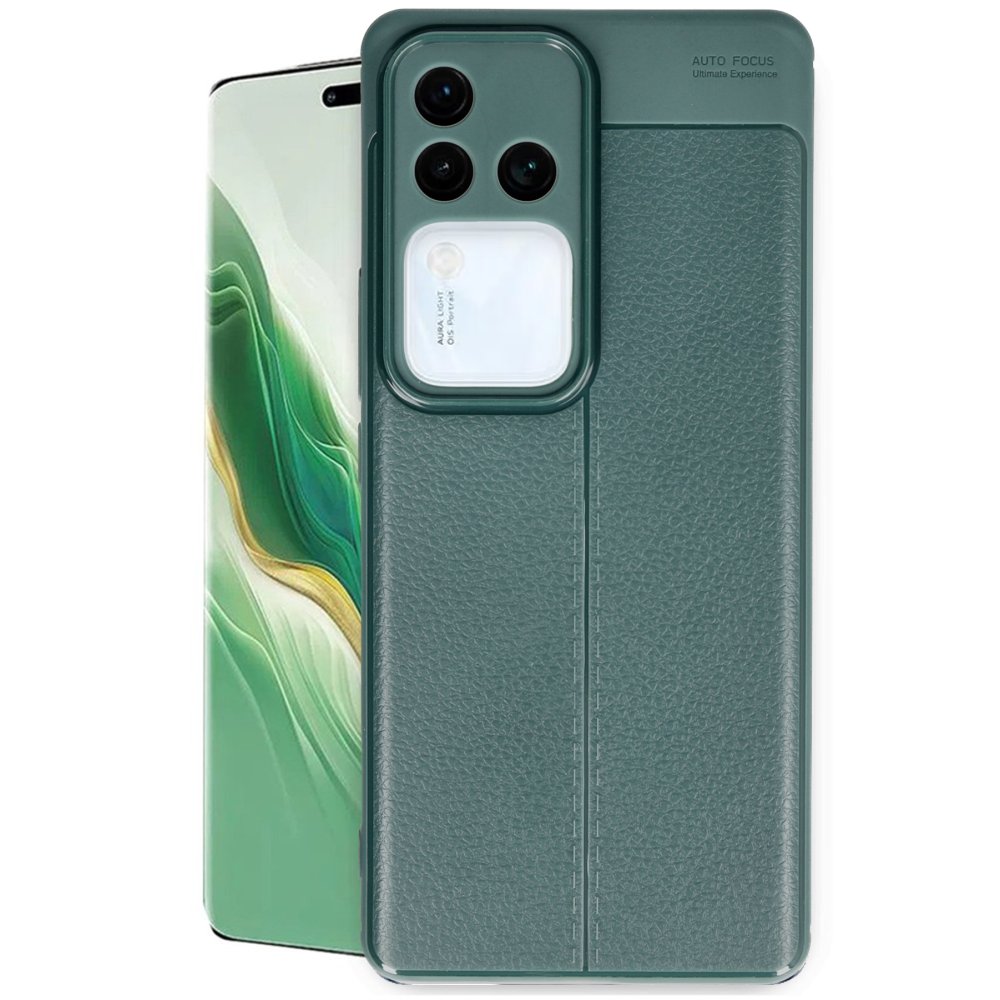 Vivo V30 5G Kılıf Auto Focus Kapak - Koyu Yeşil Vivo V30 5G Kılıf Auto Focus Kapak - Koyu Yeşil